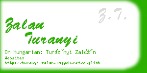 zalan turanyi business card